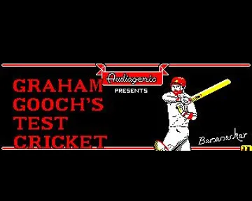 Graham Gooch's Test Cricket (198x)(Audiogenic Software Ltd.)[a] screen shot title